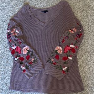 American Eagle Embroidered Sweater